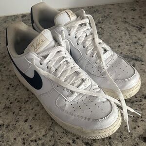 Nike White and Black Athletic Shoes